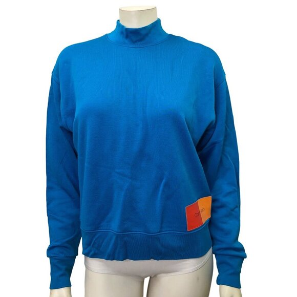 CALVIN KLEIN MOCK NECK LONG SLEEVES TOP MD - Picture 1 of 6